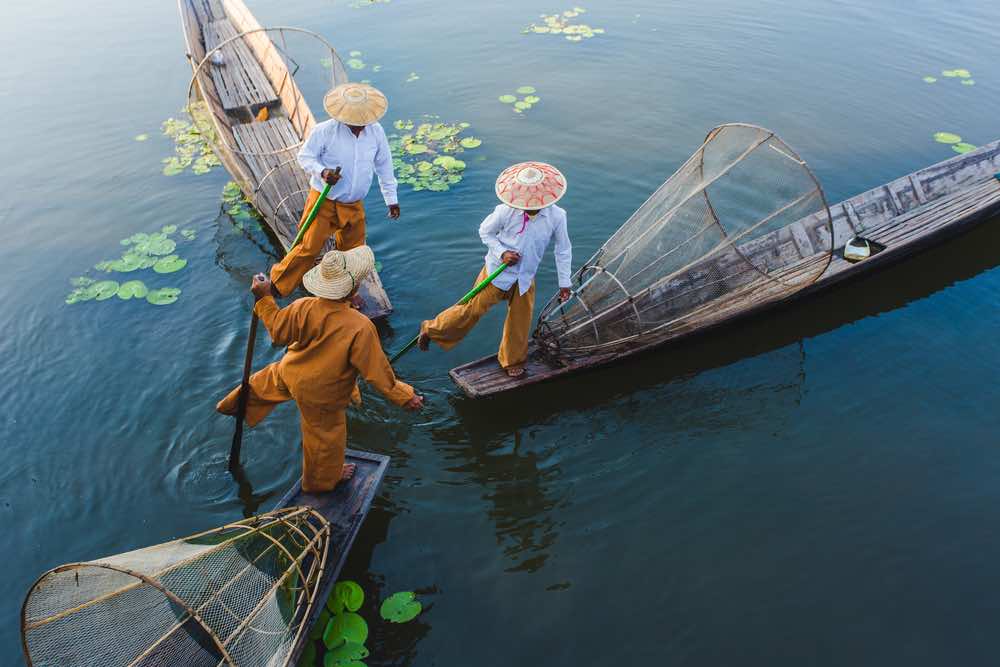 Bijzondere Visers op het Inle Meer